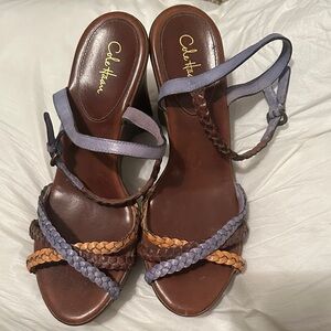 Cole Haan Women's Sandals - Brown and Blue